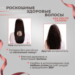 Паровой утюжок-выпрямитель для волос - Фото 6