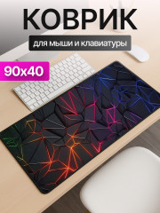 Коврик для мыши «Неоновая геометрия» - Фото 3