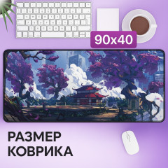 Коврик для мыши и клавиатуры «Городская сакура» - Фото 5