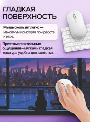 Коврик для мыши и клавиатуры «Кот на подоконнике» - Фото 4
