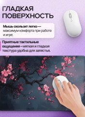 Коврик для мыши и клавиатуры «Сакура в ночи» - Фото 4