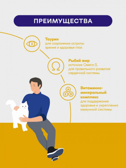 Набор влажного корма для домашних кошек с курицей в соусе