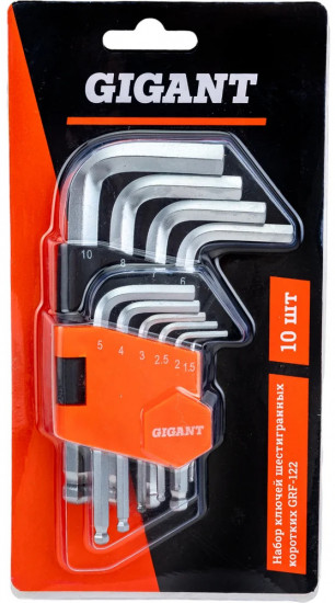 Набор ключей шестигранных grf-122