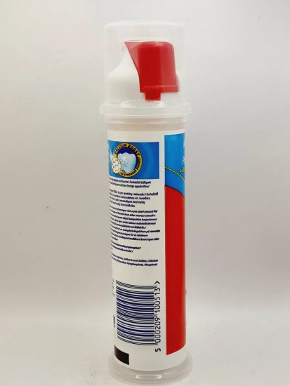 Зубная паста отбеливающая с дозатором в тубе