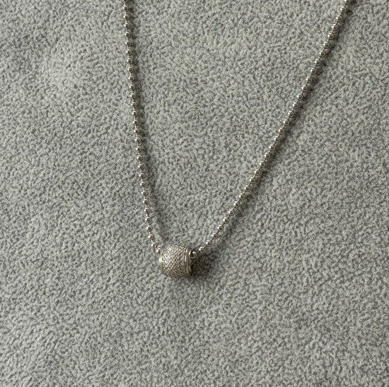 Колье из серебра с фианитами