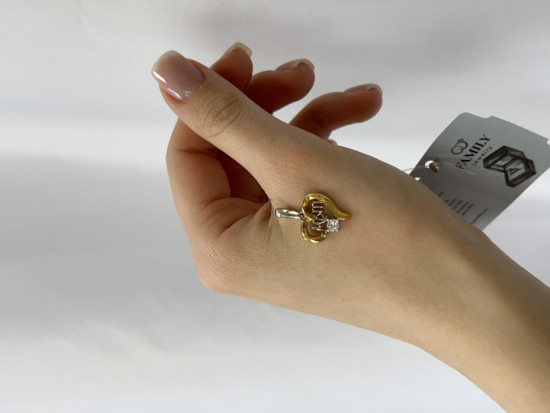 Подвеска из серебра с фианитом