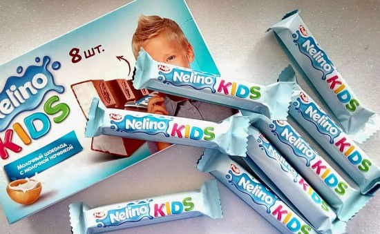 Шоколад для детей молочный с молочной начинкой «Kids»