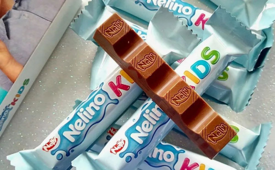 Шоколад для детей молочный с молочной начинкой «Kids»