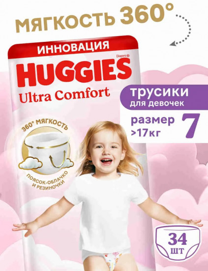 Подгузники-трусики для девочек