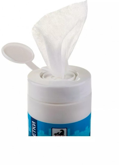 Влажные салфетки кожи и кожных складок собак и кошек