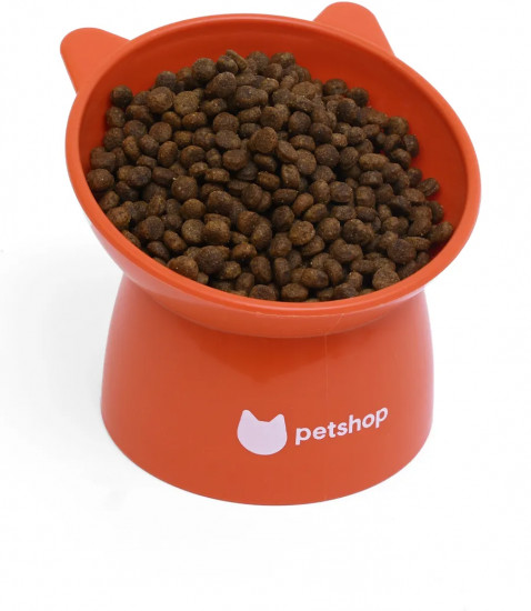 Миска для кошек и собак высокая «Кошечка»