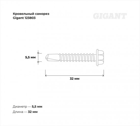 Набор саморезов кровельных