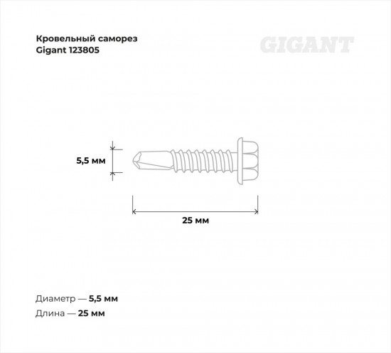 Набор саморезов кровельных