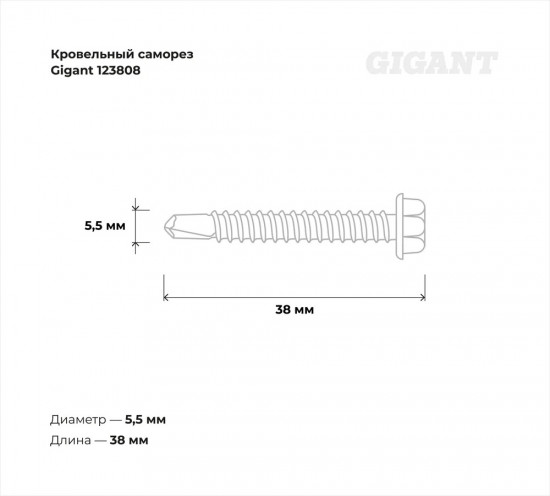 Набор саморезов кровельных