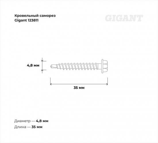 Набор саморезов кровельных