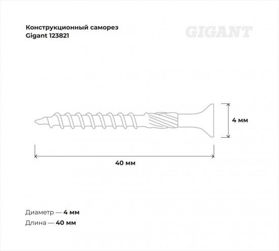 Набор саморезов конструкционных