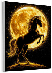 Картина по номерам «Конь в лунную ночь» - Фото 2