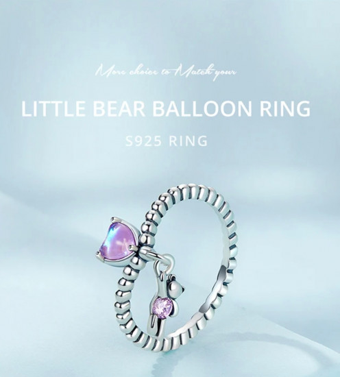 Кольцо с медвежонком