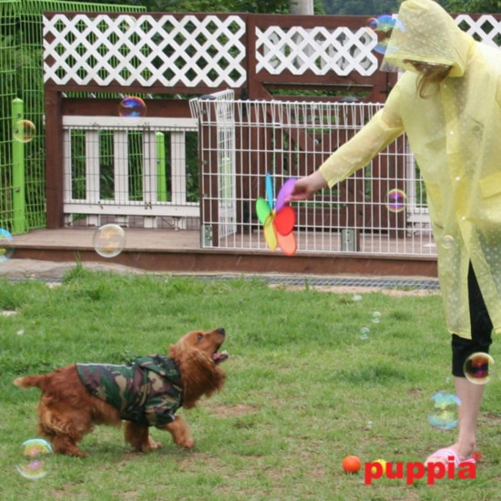 Плащ для собак со светоотражающими лентами