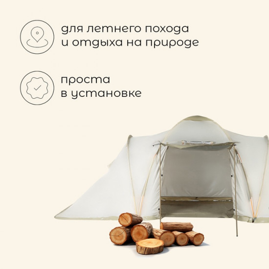 Палатка туристическая 6-местная «Enisey Cool 6»