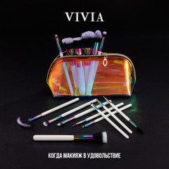 Набор кистей для макияжа с косметичкой «Paris» - Фото 5