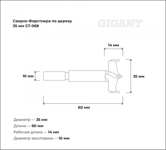 Сверло форстнера по дереву