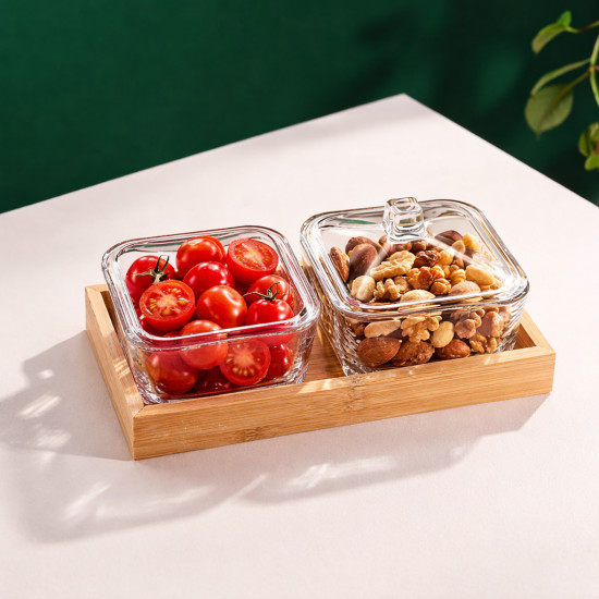 Набор из двух менажниц на подставке