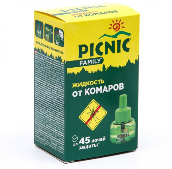 Дополнительный флакон-жидкость от комаров Picnic Family