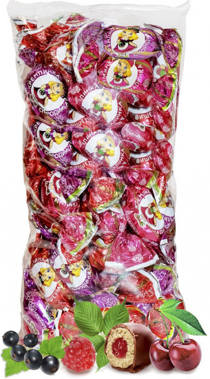 Конфеты глазированные с начинкой «Ассорти ягодное»