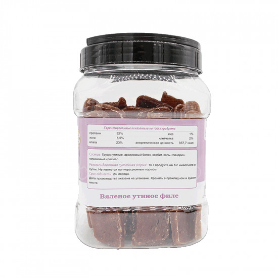 Лакомство для собак «Вяленое утиное филе»