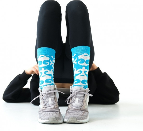 Дизайнерские носки с принтом «Ою-орнек»