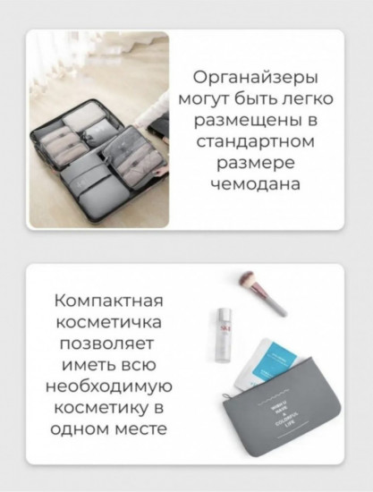 Набор дорожных органайзеров 7 в 1