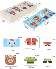 Деревянный пазл «Одежда животных» - Фото 13