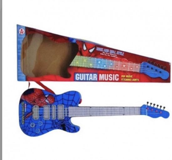 Музыкальная гитара «Человек-паук»
