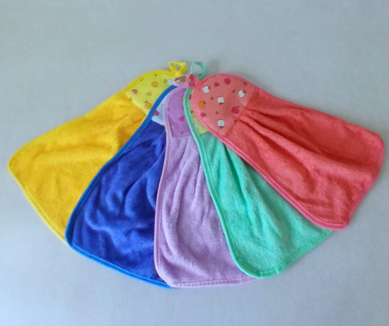 Набор из 5 полотенец «Цветная пятерочка» № 1