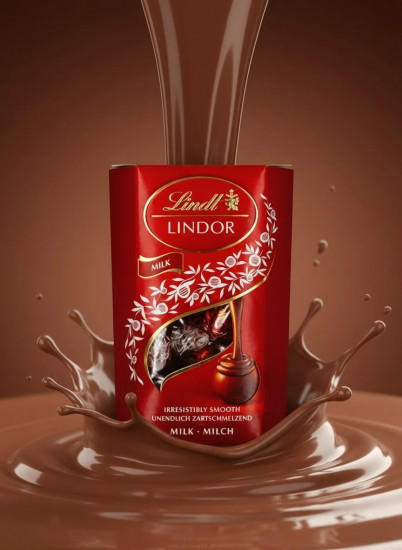 Набор конфет из молочного шоколада с тающей начинкой