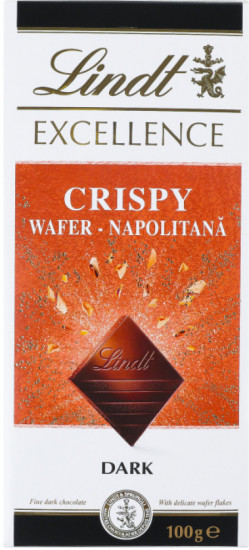 Шоколад темный с хрустящими кусочками вафли