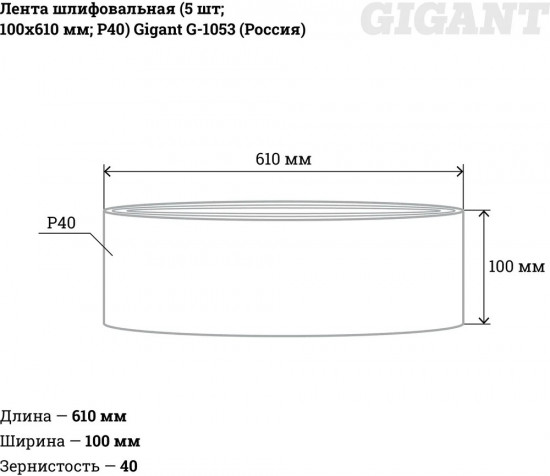 Комплект лент шлифовальных