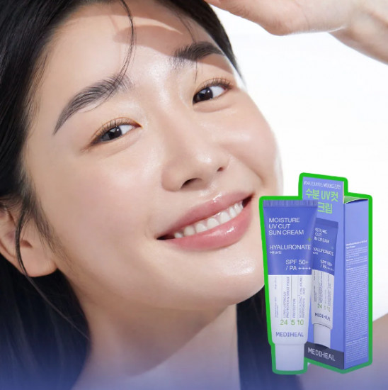 Солнцезащитный крем с гиалуроновой кислотой «Hyaluronate Moisture UV Cut Sun Cream»