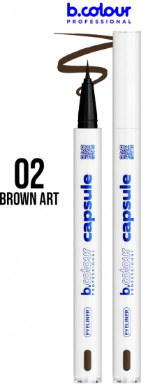 Подводка-лайнер для глаз водостойкая, оттенок 02 Brown art