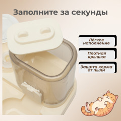Кормушка автоматическая и поилка для кошек и маленьких собак - Фото 4