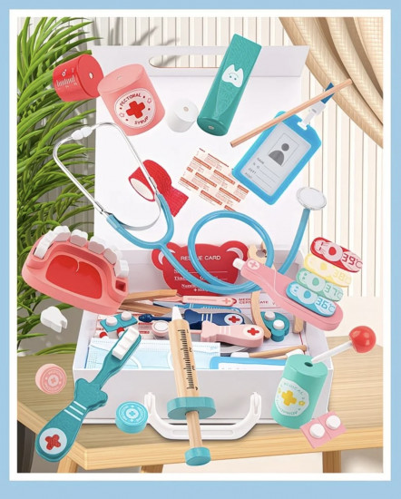 Набор доктора деревянный