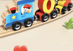 Деревянный поезд-конструктор «Учим цифры» - Фото 2