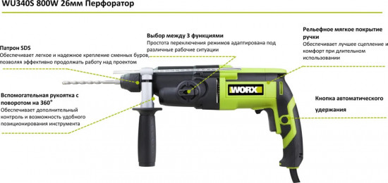 Перфоратор WU340S