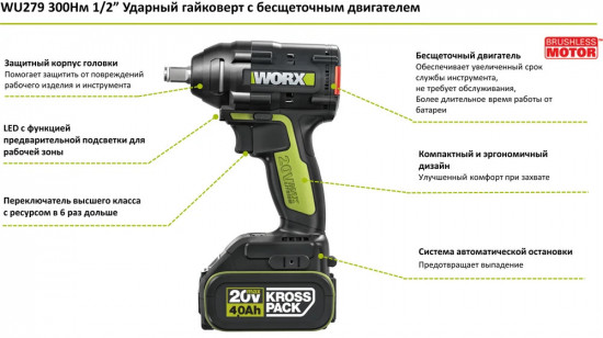 Гайковерт ударный WU279.1