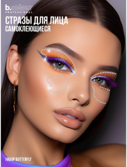 Стразы самоклеящиеся для лица «Face Jewels. Butterfly» - Фото 11