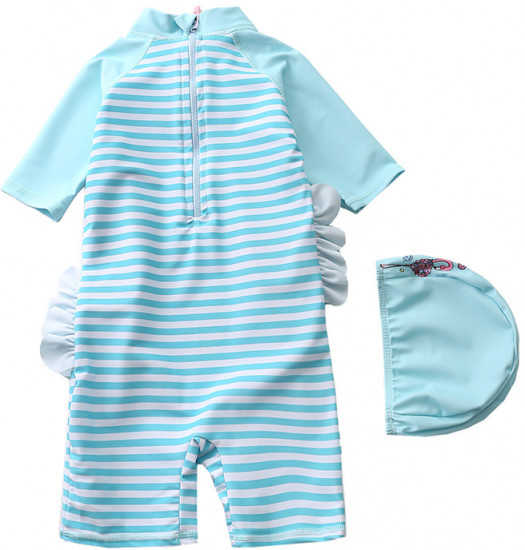 Детский купальник для девочек солнцезащитный «Фламинго»