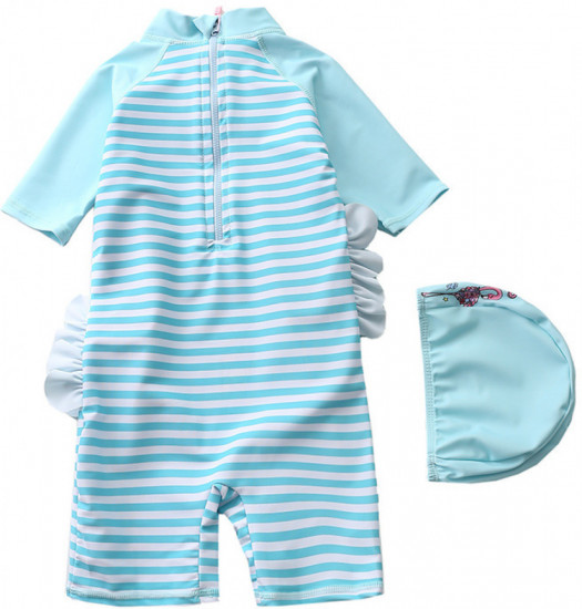 Детский купальник для девочек солнцезащитный «Фламинго»