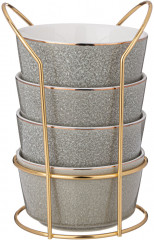 Набор салатников на подставке «Grain» - Фото 2