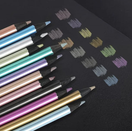 Набор цветных карандашей «Metallic»